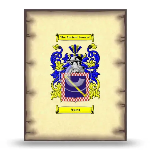 Azcu Coat of Arms Print