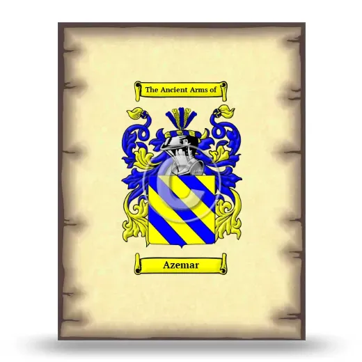 Azemar Coat of Arms Print