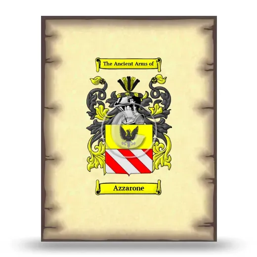 Azzarone Coat of Arms Print