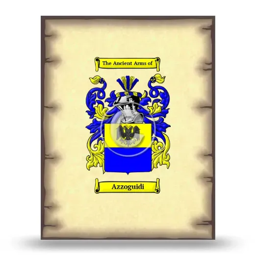 Azzoguidi Coat of Arms Print