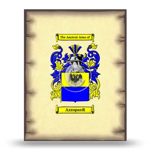 Azzopardi Coat of Arms Print