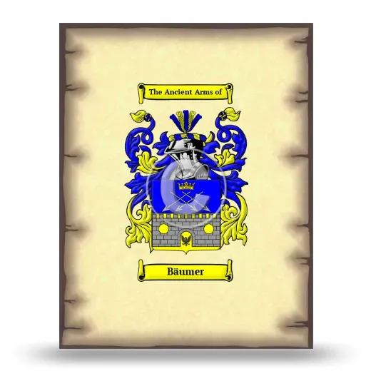Bäumer Coat of Arms Print