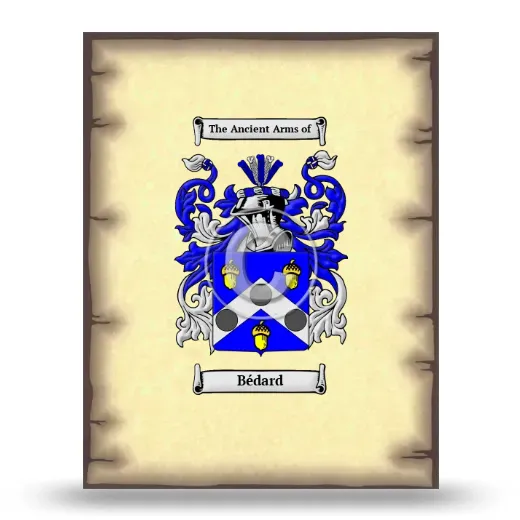 Bédard Coat of Arms Print