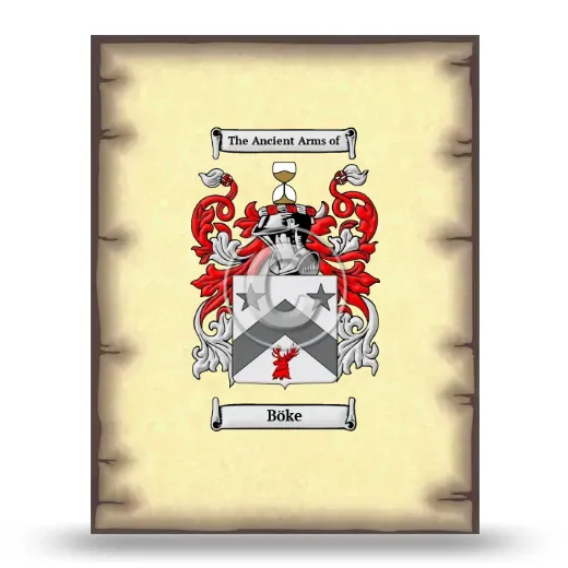 Böke Coat of Arms Print