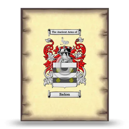Bañon Coat of Arms Print