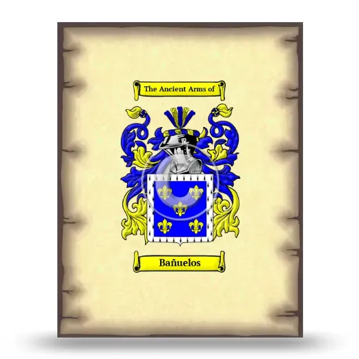 Bañuelos Coat of Arms Print