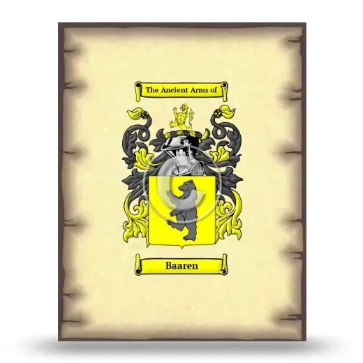 Baaren Coat of Arms Print