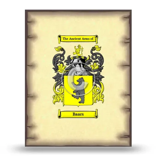 Baars Coat of Arms Print