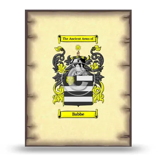 Babbe Coat of Arms Print