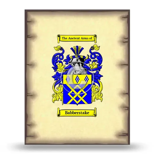 Babberstake Coat of Arms Print
