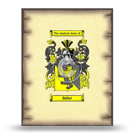 Babst Coat of Arms Print