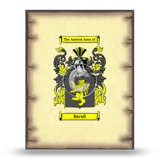 Bacall Coat of Arms Print
