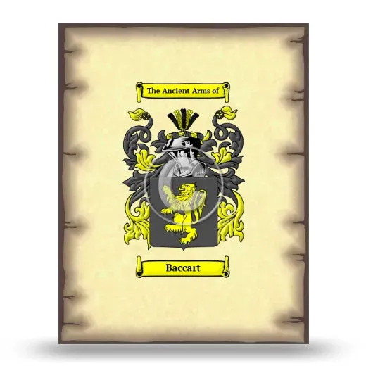 Baccart Coat of Arms Print
