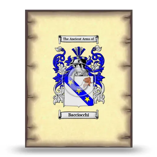 Bacciocchi Coat of Arms Print