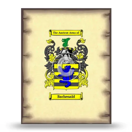 Bachenald Coat of Arms Print
