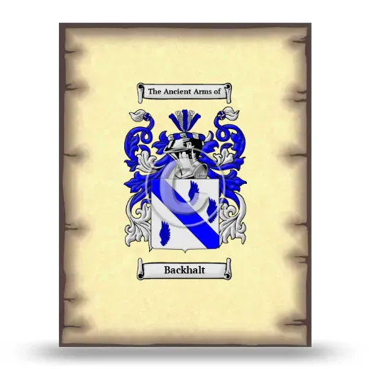 Backhalt Coat of Arms Print
