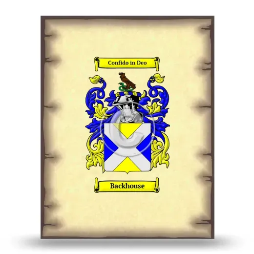 Backhouse Coat of Arms Print