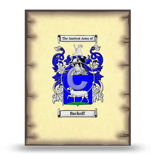 Backoff Coat of Arms Print