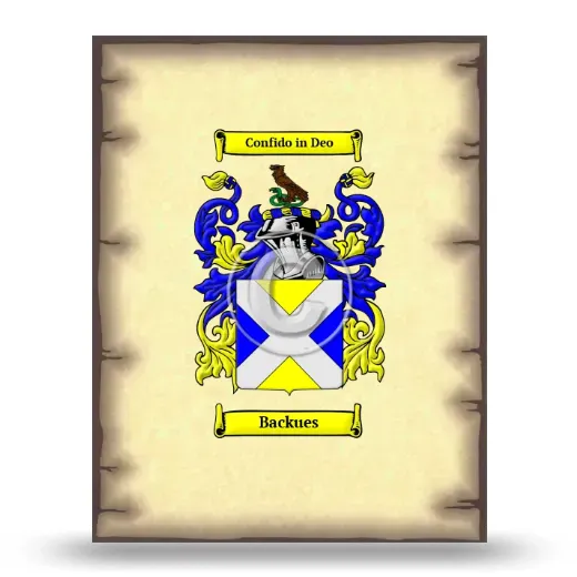 Backues Coat of Arms Print