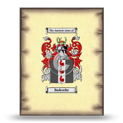 Badcocke Coat of Arms Print