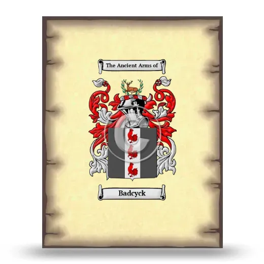 Badcyck Coat of Arms Print