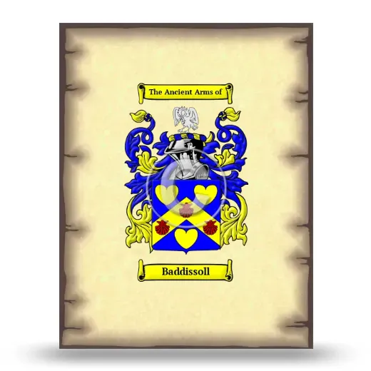 Baddissoll Coat of Arms Print