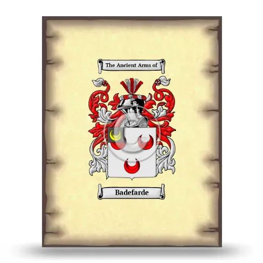 Badefarde Coat of Arms Print