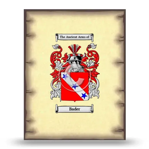 Bader Coat of Arms Print