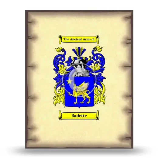 Badette Coat of Arms Print