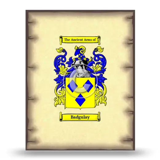 Badgulay Coat of Arms Print