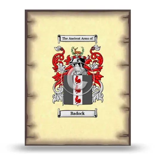 Badock Coat of Arms Print