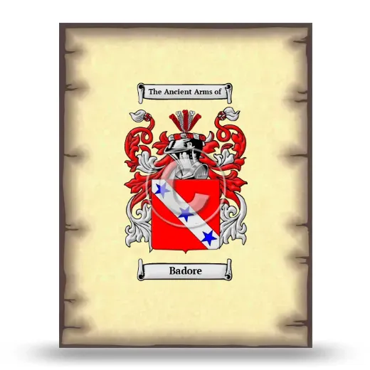 Badore Coat of Arms Print