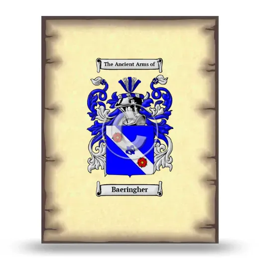 Baeringher Coat of Arms Print