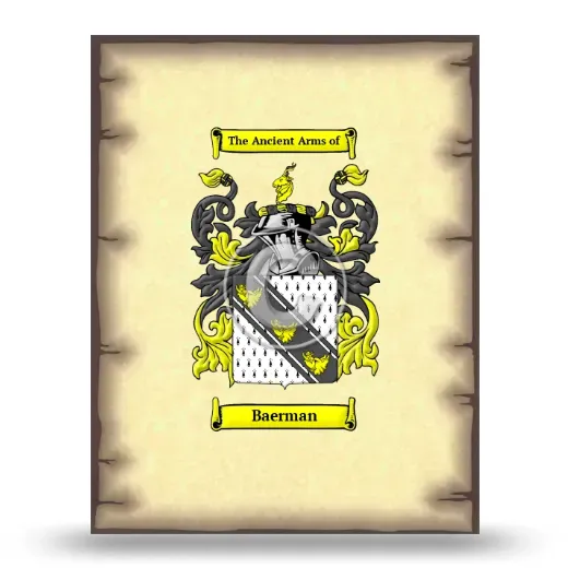 Baerman Coat of Arms Print