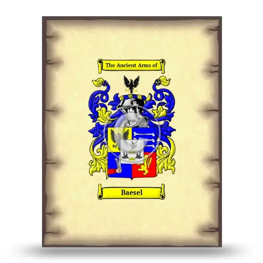 Baesel Coat of Arms Print