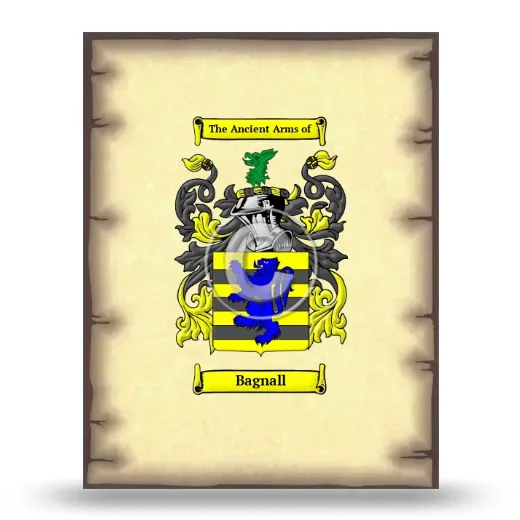 Bagnall Coat of Arms Print
