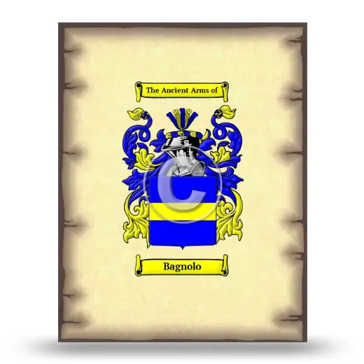 Bagnolo Coat of Arms Print