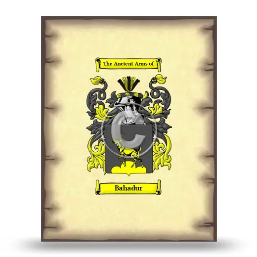 Bahadur Coat of Arms Print