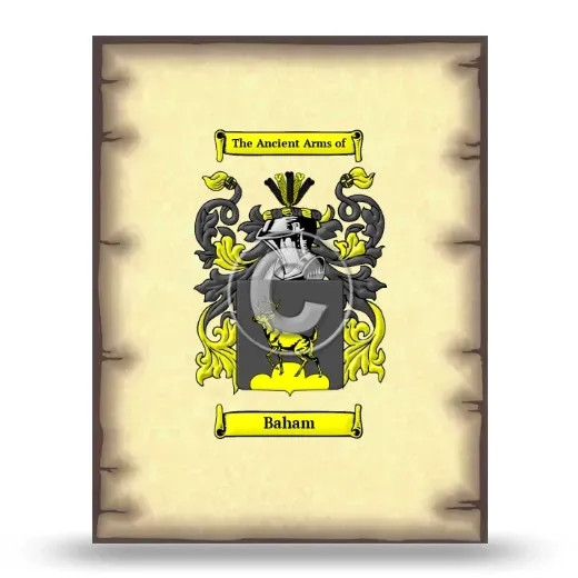 Baham Coat of Arms Print