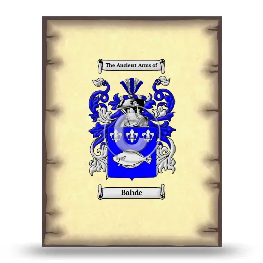 Bahde Coat of Arms Print