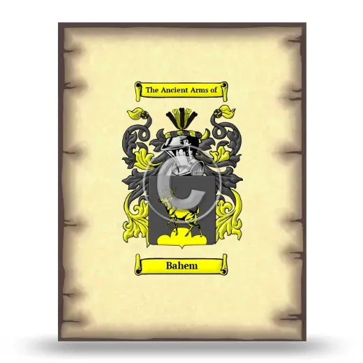Bahem Coat of Arms Print