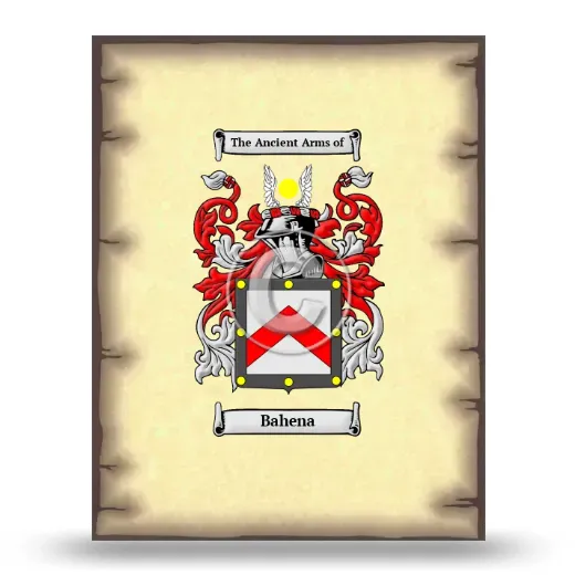 Bahena Coat of Arms Print