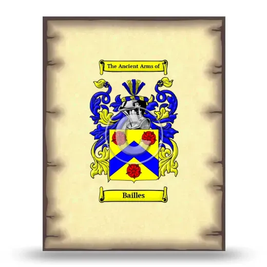 Bailles Coat of Arms Print