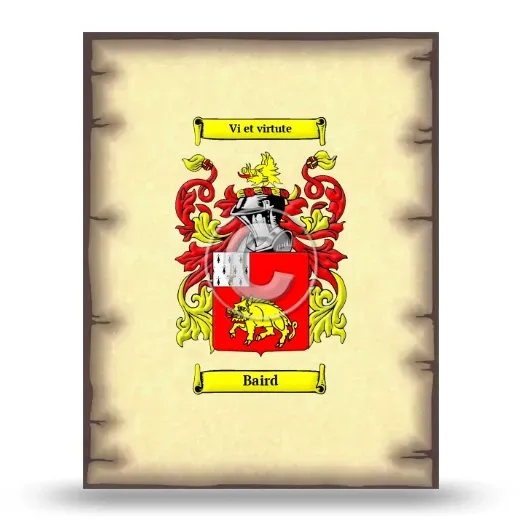 Baird Coat of Arms Print