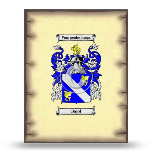 Bajol Coat of Arms Print