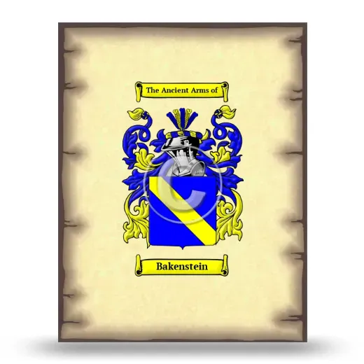 Bakenstein Coat of Arms Print
