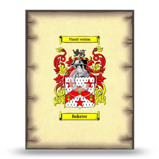 Bakster Coat of Arms Print