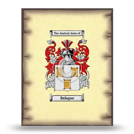 Balague Coat of Arms Print