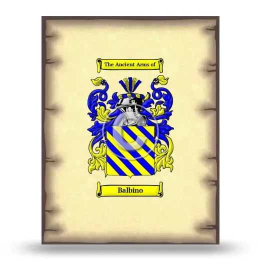 Balbino Coat of Arms Print