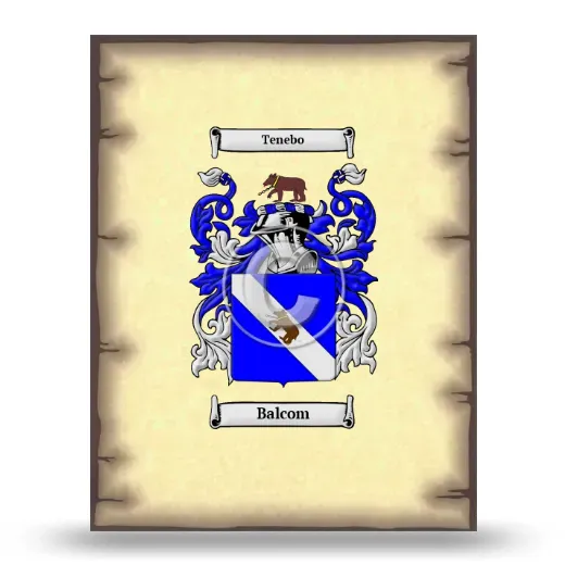 Balcom Coat of Arms Print